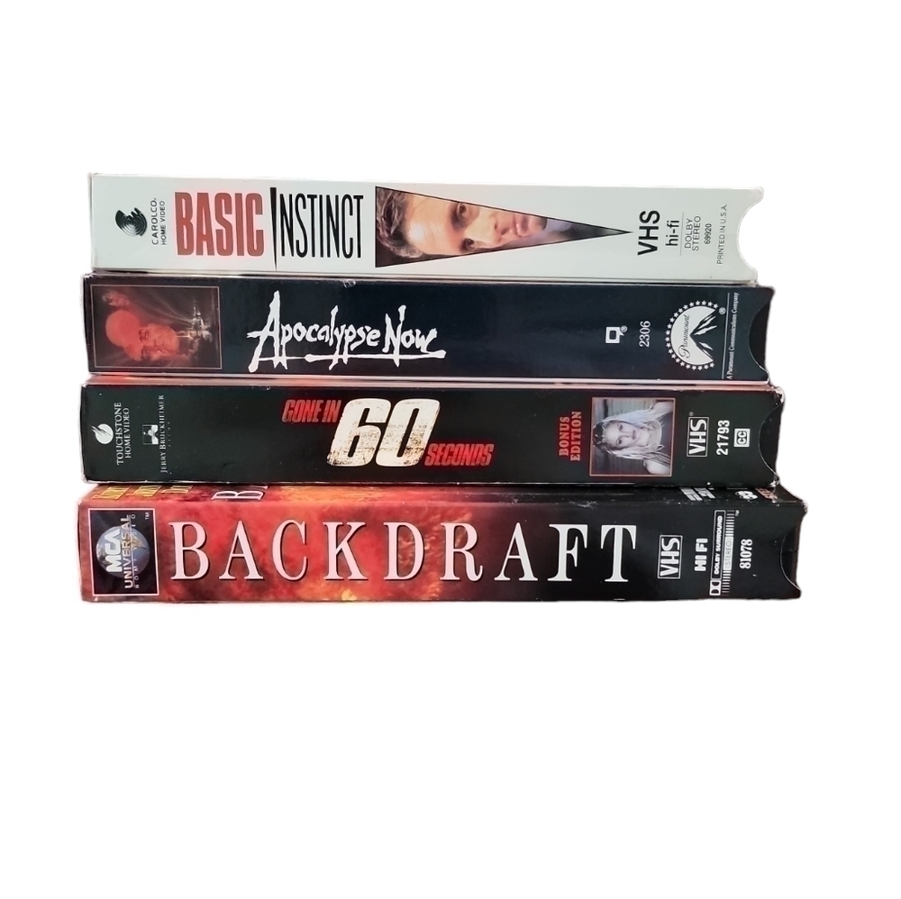 VHS tapes Action movies 4 total VHS movies